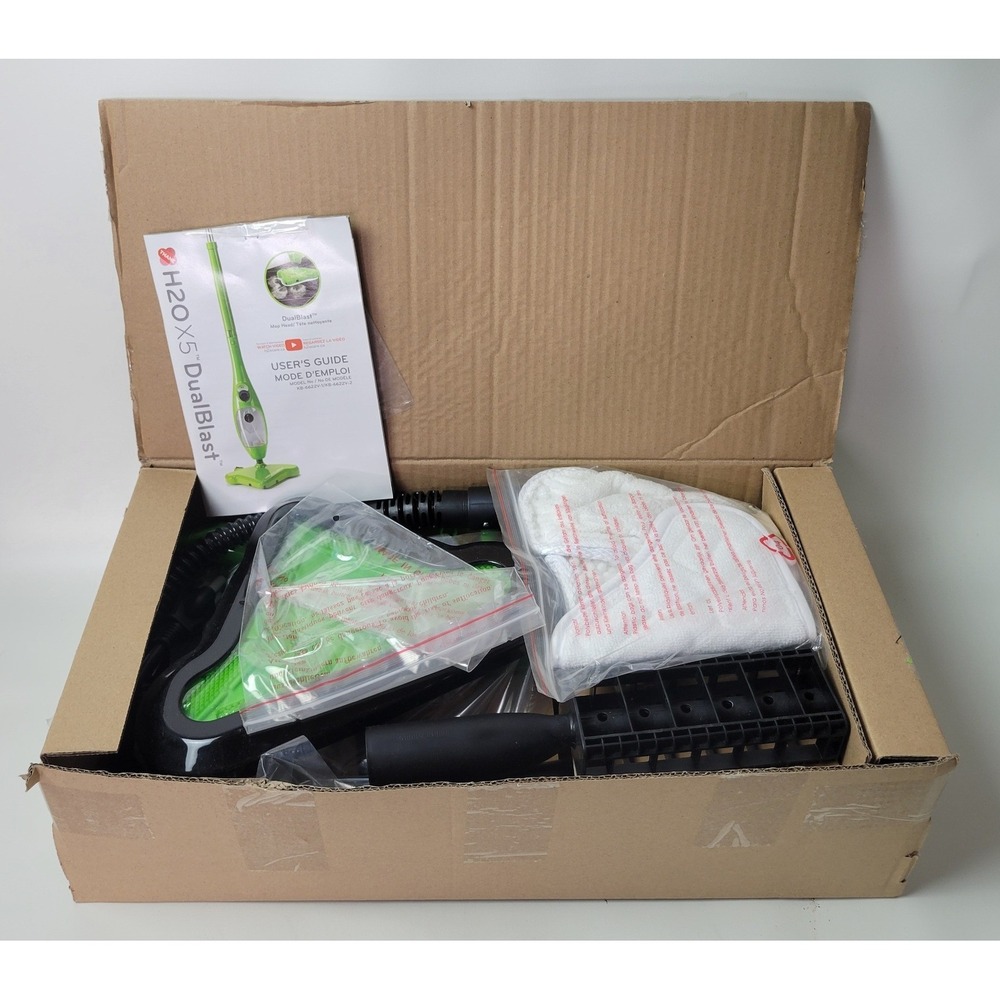Thane H2O X5 DualBlast 5-in-1 Steam Mop Cleaner Green KB-6622V-1 New Open Box